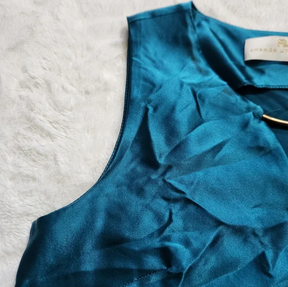 Amanda Uprichard Teal Tank - Picture 2 of 4